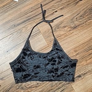 Distressed Halter Top